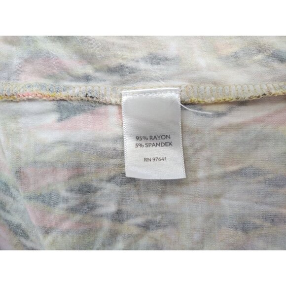 J.Jill Womens S Multicolor Geometric Print V-Neck Midi Dress, Rayon, Spandex. - Picture 4 of 8